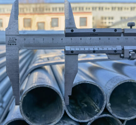 Galvanised Metal Scaffold Tube 6m Length  245N/mm2 3.2 thickness steel pipe