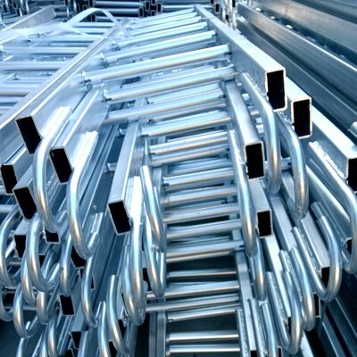 Silver Scaffolding Step Ladders With 150kg Load Capacity Safety Step Ladder