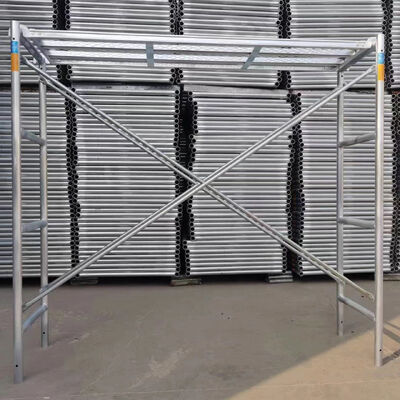 China Scaffolding Manufacturers CANADA LOCK Q235 Hot Dip Galvanized Ladder Frame