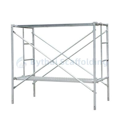 Painted Q235 Full Set Mason Frame Steel Scaffold with Gravity Lock OEM Service