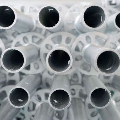 Q235 Q355 Steel Full-length Ringlock Standard Rosette Design For All-round Scaffolding Systems