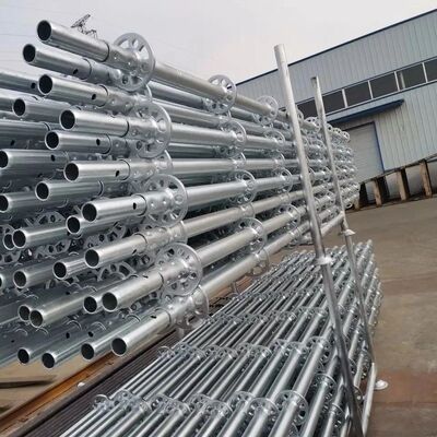 Building Materials Rosette Ringlock System Scaffolding Vertical Standard Ledger Brace Diagonal