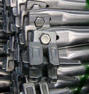 Scaffolding System Pin Lock Accessories 1800mm OD48.3 3mm Thick Steel Horizontal Brace with End Head