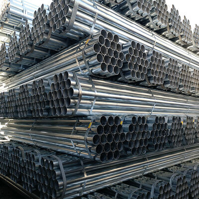 Scaffolding Pipe Hot Dip Galvanized Welded Steel Tube For Building Construction Scaffold Frame Assembly