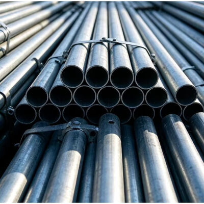 tube scaffold Q235 hot dip galvanized 48.3mm outer diameter 3.2mm wall thickness 1‑6m custom cut pipe length for high‑rise building exterior maintenance scaffold setup BYTHAI