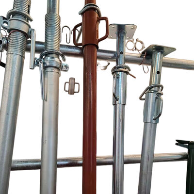 adjustable steel props Q235 hot dip galvanized heavy duty thick wall steel support for concrete formwork shoring and building construction engineering projects BYTHAI