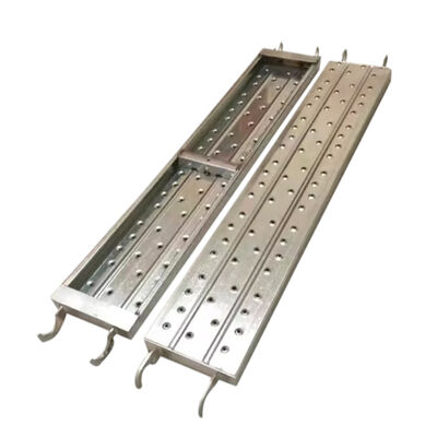scaffold steel plank Q235 hot dip galvanized thickened steel anti-slip surface heavy duty for building construction platforms and scaffolding walkways BYTHAI