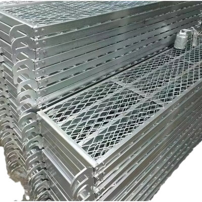 scaffolding steel board Q235 hot dip galvanized thickened steel anti-slip surface heavy load bearing for construction platforms and scaffolding walkways BYTHAI