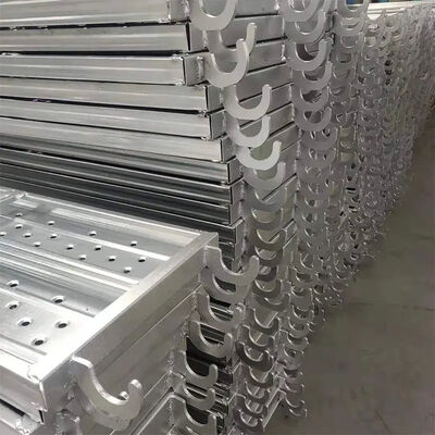 Hooks Steel Catwalk Scaffold BS12811 Steel Plank Galvanzied Steel Plank