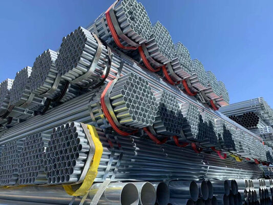 Galvanised Metal Scaffold Tube 6m Length  245N/mm2 3.2 thickness steel pipe