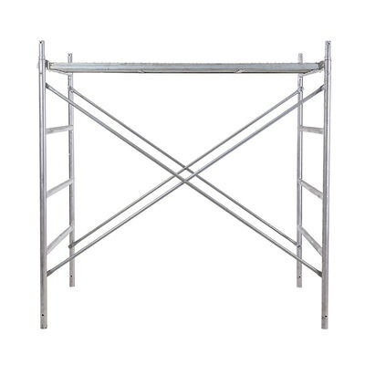 Strength H Type Ladder Frame Scaffold System Easy To Assemble And Disassemble