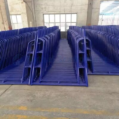 Pre-Galvanized Steel Walk Through Frame System Scaffolding for Industrial Construction