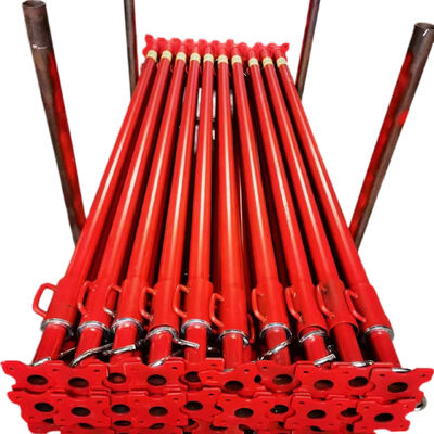scaffold steel props Q235 hot dip galvanized heavy duty adjustable thick wall steel support for concrete formwork shoring and building construction systems BYTHAI