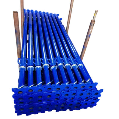 galvanized adjustable steel props Q235 hot dip galvanized heavy duty thick wall steel structure for concrete formwork support and building construction shoring engineering projects BYTHAI