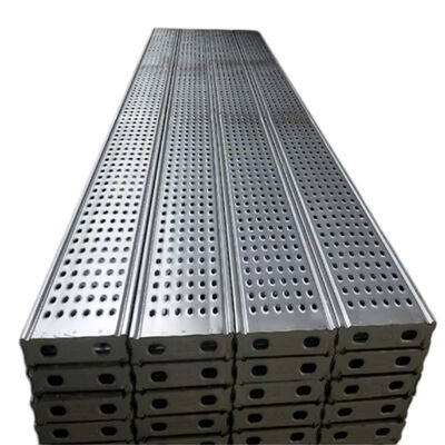 steel scaffold boards Q235 hot dip galvanized anti-slip surface reinforced rib heavy duty for construction platforms and scaffolding walking access BYTHAI