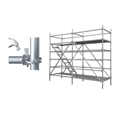 - ringlock standard Q235 hot dip galvanized steel heavy duty vertical post for modular scaffolding system and construction support BYTHAI
