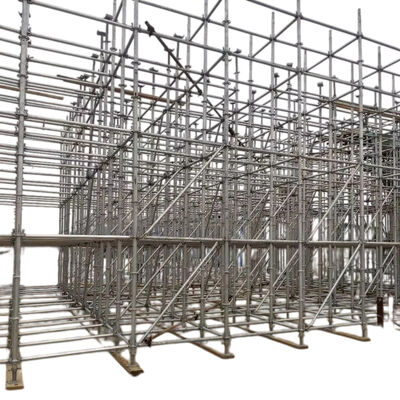 ring lock vertical tube Q235 hot dip galvanized steel heavy duty vertical member for ringlock scaffolding and construction support frames BYTHAI