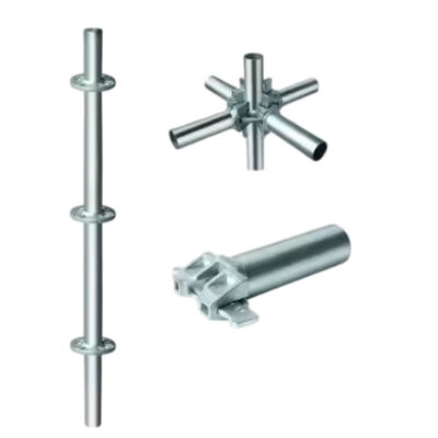 facade ringlock scaffolding system Q235 hot dip galvanized steel modular structure for building facade construction and exterior wall maintenance works BYTHAI