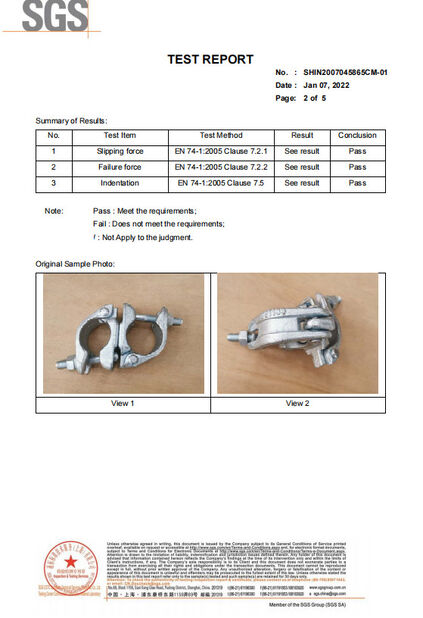 Китай Bythai Scaffolding Co.,Ltd Сертификаты